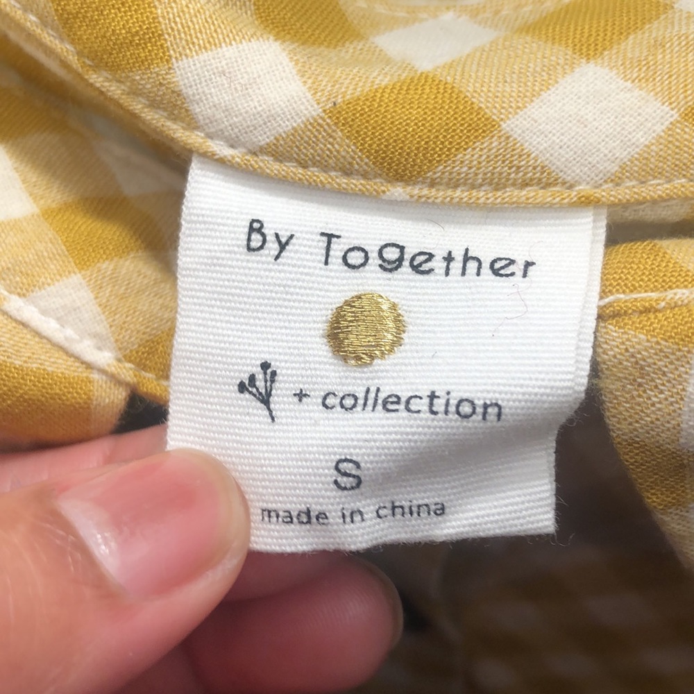 Checked Buttoned-Up Blouse - image 2